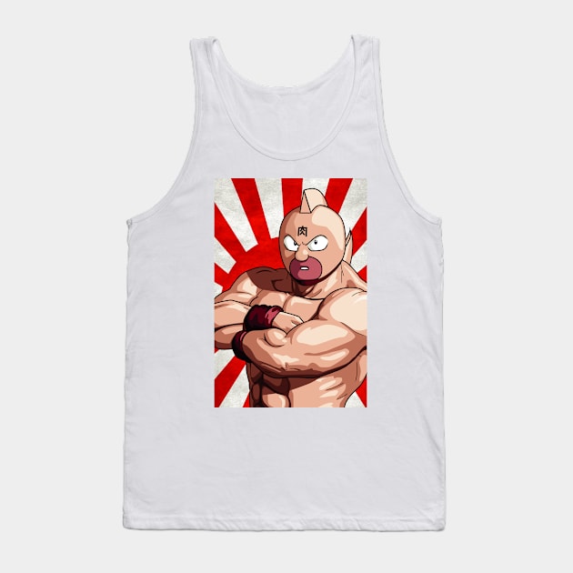 Kinnikuman Rising Sun Vertical Tank Top by Edumj